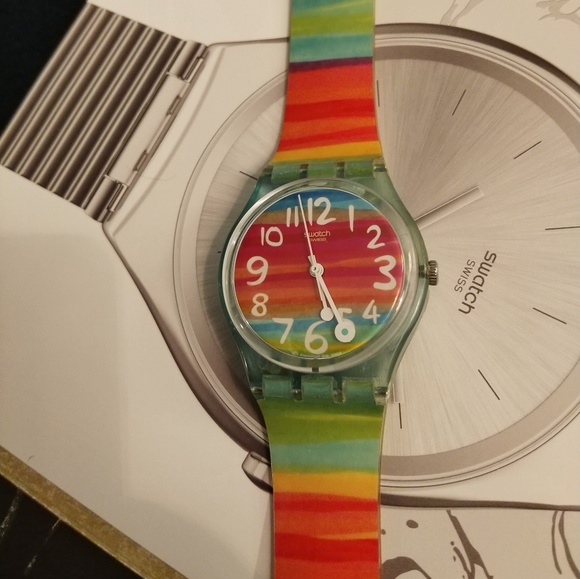 Swatch Other - Swatch Watch Classic New Battery EUC Color The Sky